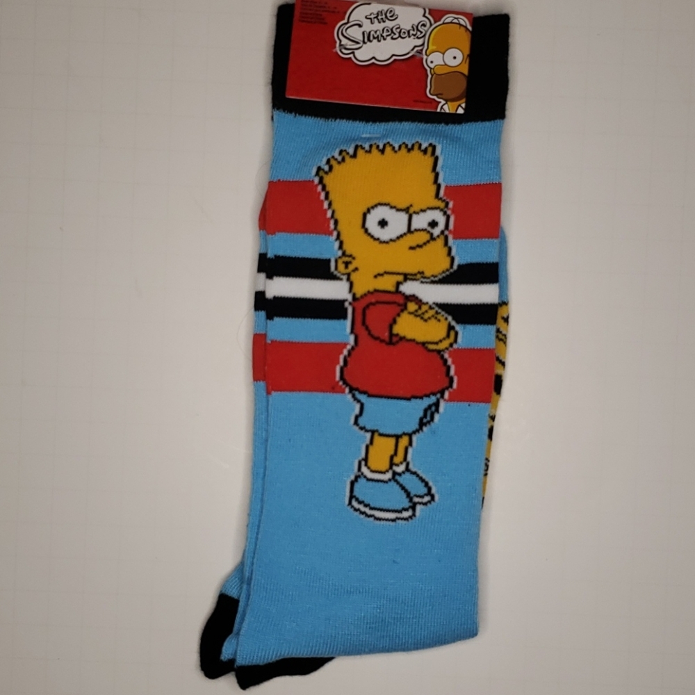 The Simpsons BART SIMPSON character socks Men 6-12